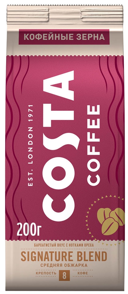 Кофе в зернах Costa Signature blend 200г от Vprok.ru