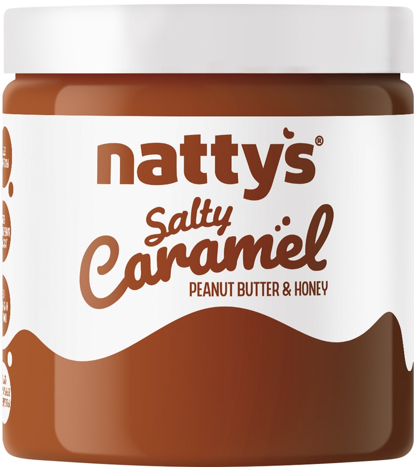 Карамель арахисовая Nattys Peanut Salty Caramel 300г