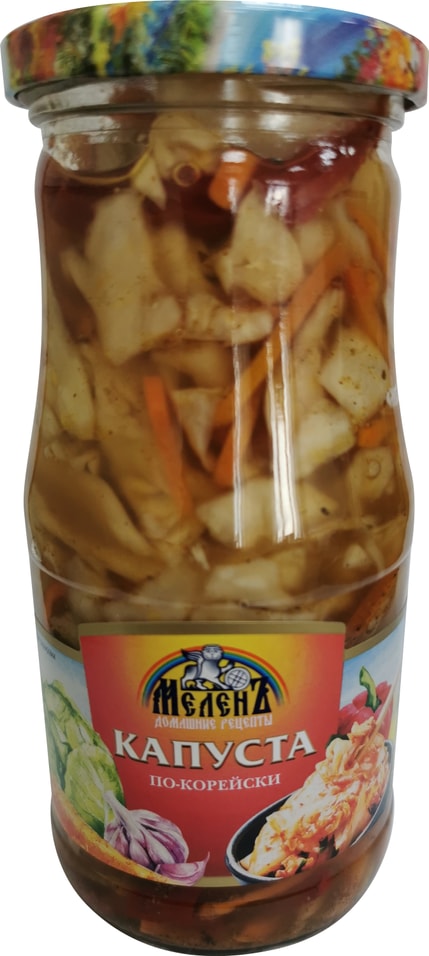 Капуста Меленъ по-корейски 460г - Vprok.ru Перекрёсток