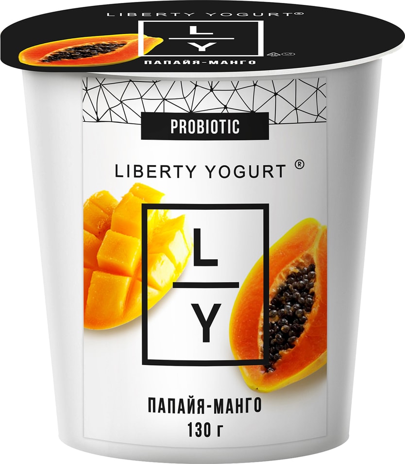 Йогурт Liberty Папайя манго 2.9% 130г