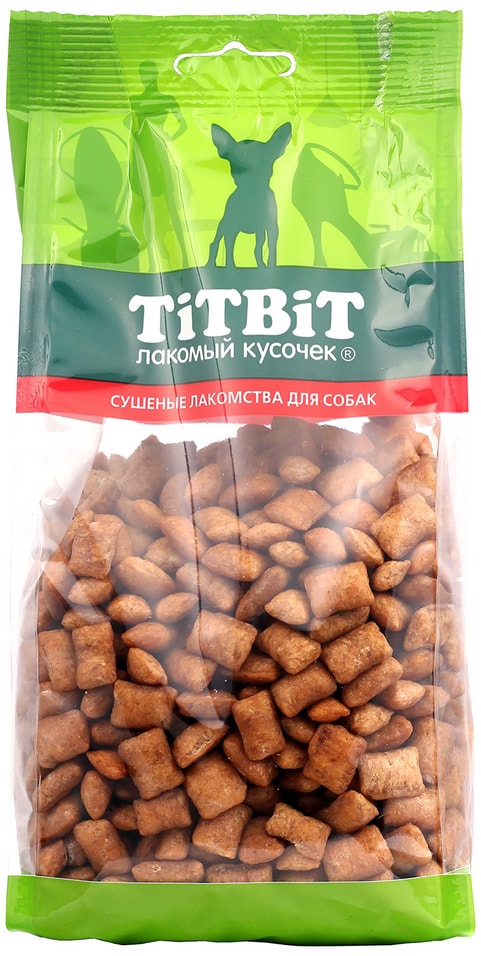 Лакомство для собак TiTBiT Подушечки глазированные с начинкой из индейки 400г