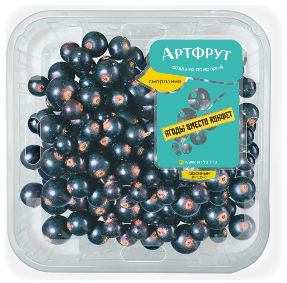 Смородина Artfruit черная 250г (упаковка 2 шт.)