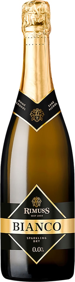Шампанское Rimuss Bianco безалкогольное 0.75л