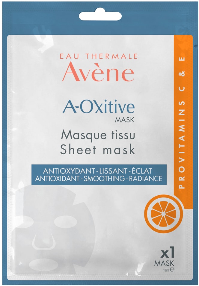 Маска для лица Avene A-Oxitive антиоксидантная тканевая 18мл