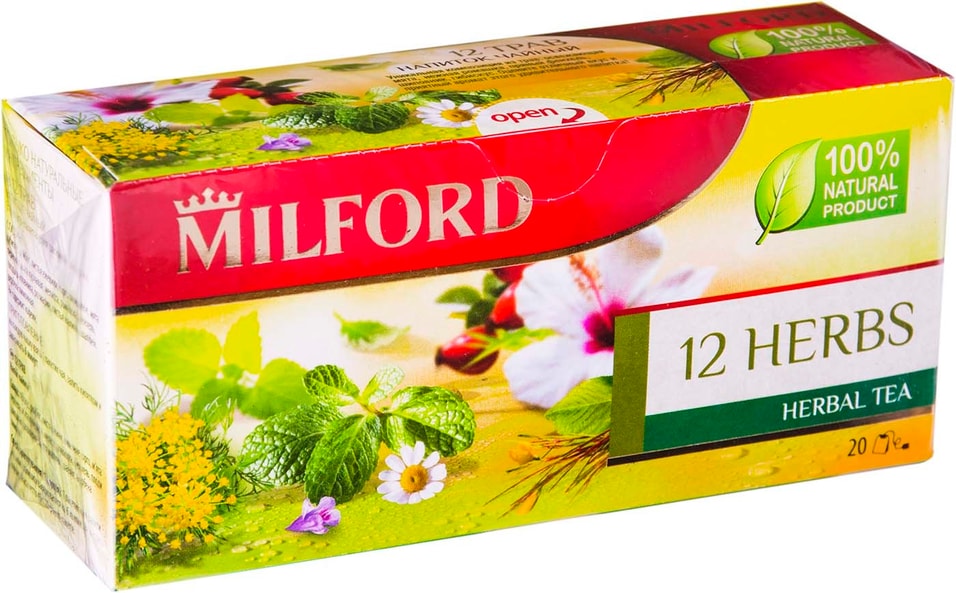Чай травяной Milford 12 Herbs 20*2.25г от Vprok.ru