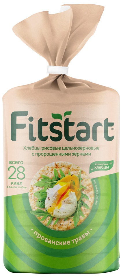 Хлебцы Fitstart Прованские травы рисовые 90гс доставкой 73₽