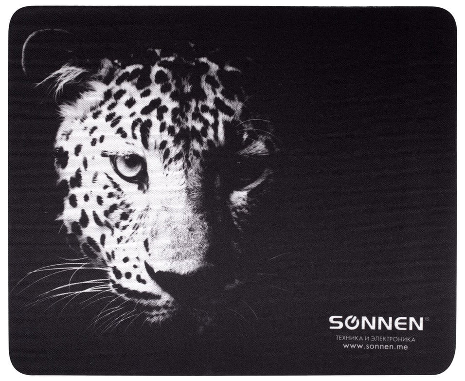 Коврик для мыши Sonnen Leopard резина+ткань 22*18*0.3см от Vprok.ru