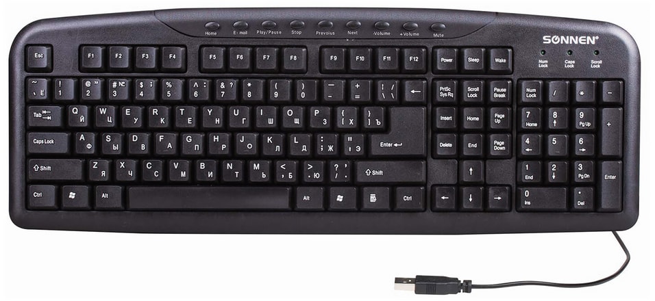 Набор проводной Sonnen KB-S110 USB клавиатура + мышь от Vprok.ru
