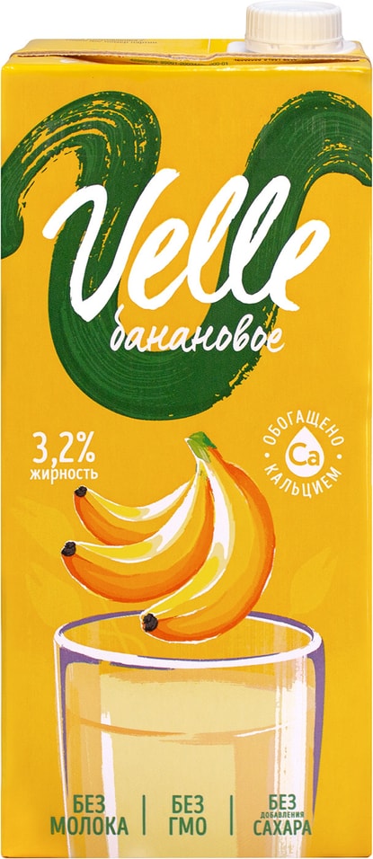 Напиток растительный Velle овсяный со вкусом Банана 3.2% 1л от Vprok.ru