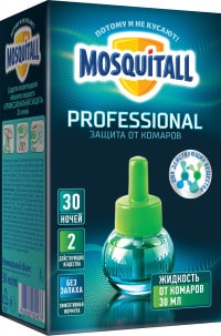 Жидкость от комаров Mosquitall Профессиональная защита 30 ночей 30мл от Vprok.ru