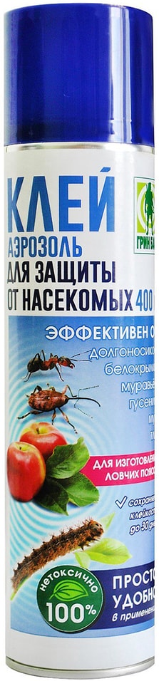 Клей-аэрозоль Грин Бэлт для защиты от насекомых-вредителей 400мл