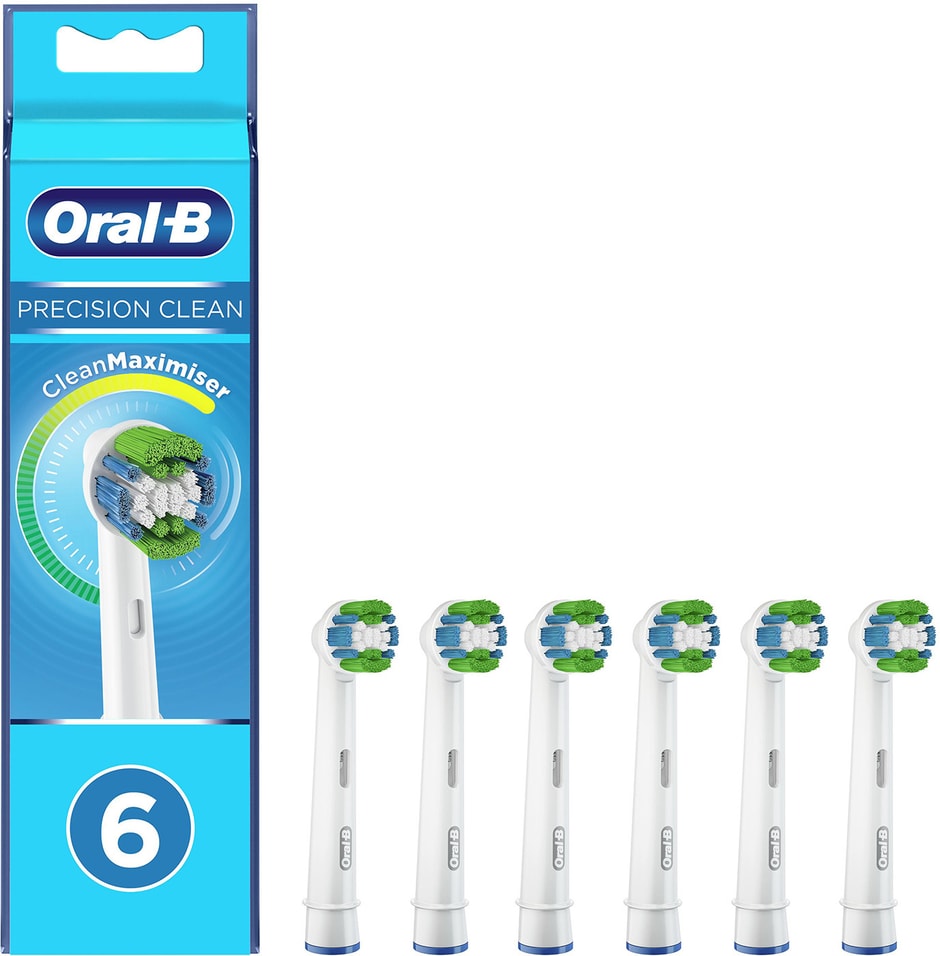 Сменные насадки Oral-B Precision Clean для электрической зубной щетки 6шт от Vprok.ru