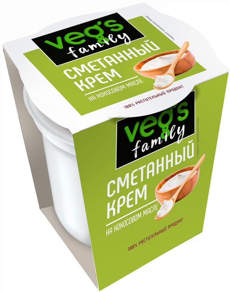 Крем Vegs Family сметанный на кокосовом масле 320г
