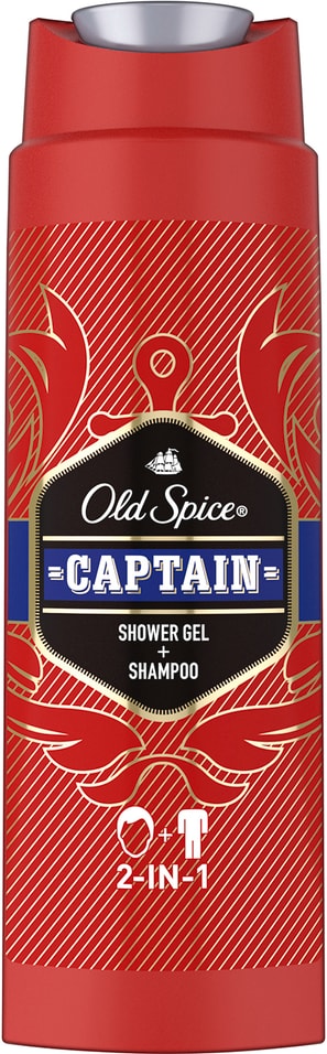 Гель для душа и шампунь Old Spice Captain 2в1 250мл