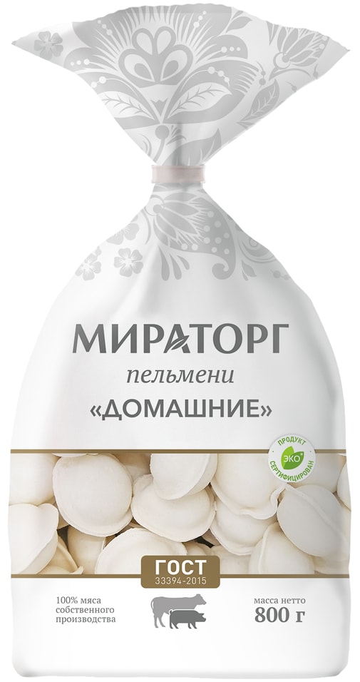 Пельмени Мираторг Домашние из свинины и говядины 800г 679₽