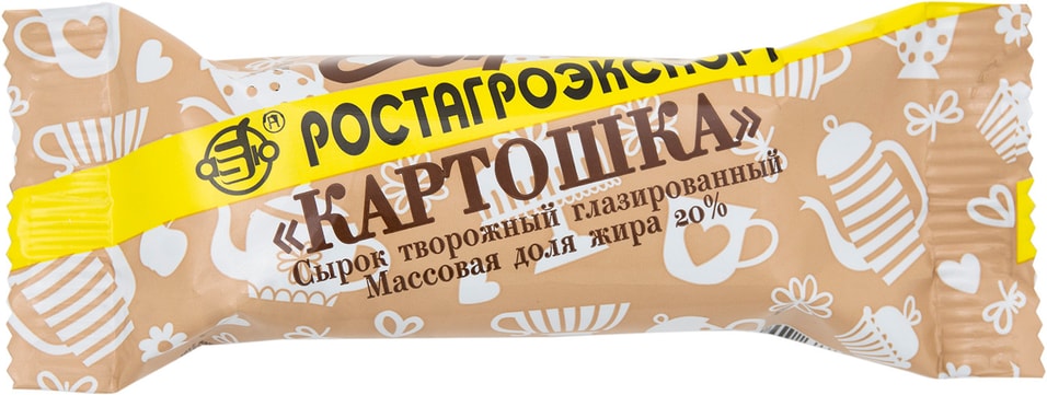 Сырок глазированный Ростагроэкспорт Картошка 20% 40г от Vprok.ru