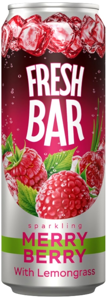 Напиток Fresh Bar Merry Berry газированный 450мл 72₽