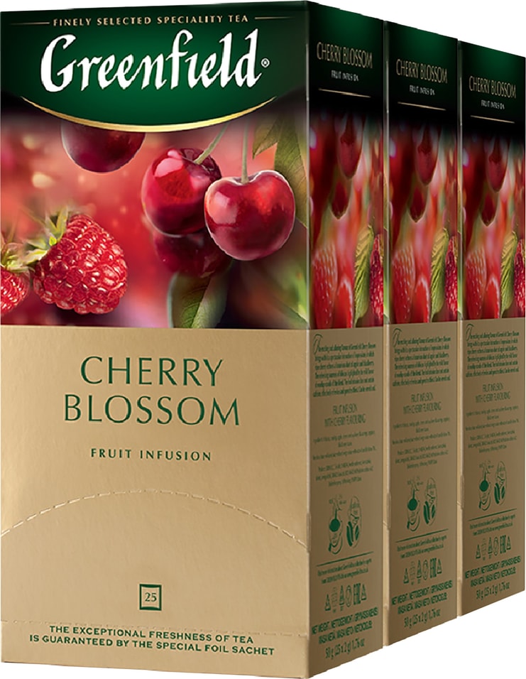 Напиток чайный Greenfield Cherry Blossom 25*2г (упаковка 3 шт.)