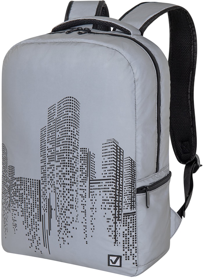 Рюкзак Brauberg Reflective City серый 422013см 1390₽