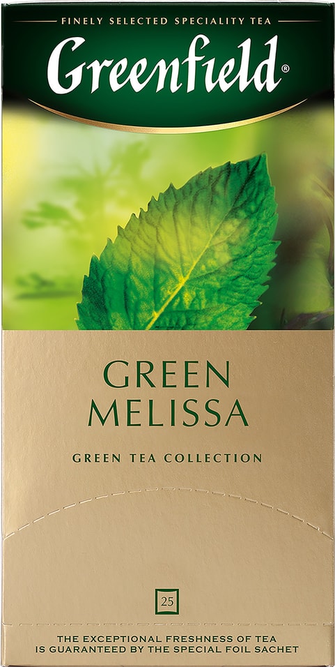 Чай зеленый Greenfield Green Melissa 25*1.5г от Vprok.ru