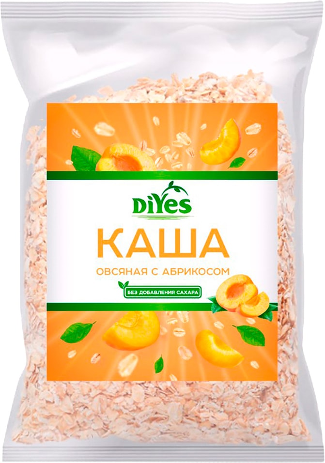 Каша DiYes Овсяная с абрикосом 350г