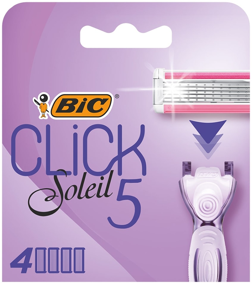 Кассеты для бритья Bic Click 5 Soleil 4шт