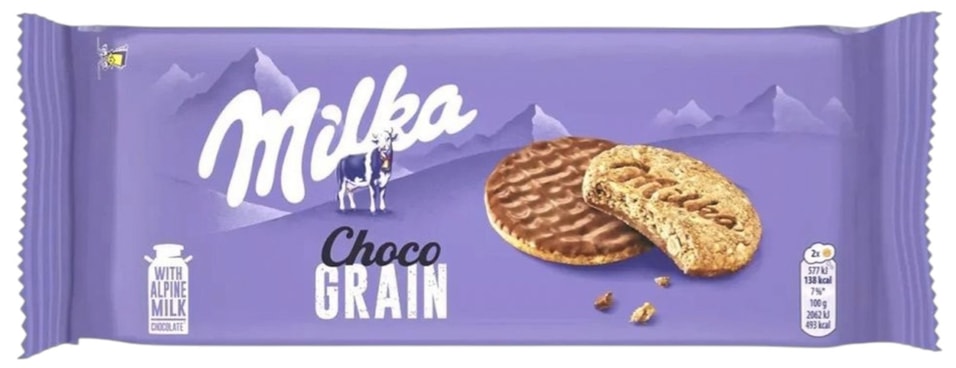 Печенье Milka Choco Grains 126г - Vprok.ru Перекрёсток