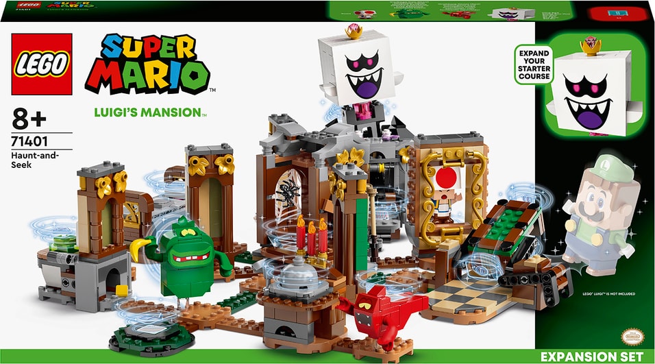 Конструктор LEGO Super Mario 71401 Дополнительный набор Luigis Mansion Призрачные прятки