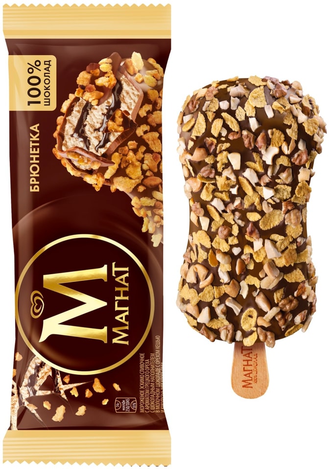 Отзывы о Мороженом Магнат Эскимо в шоколаде Брюнетка 74г