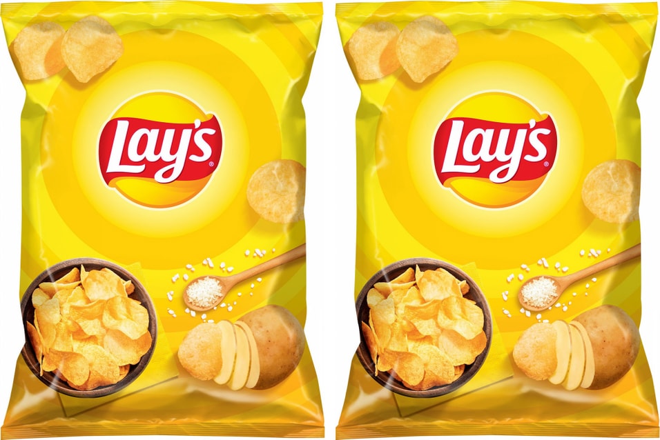 Чипсы Lays Натуральный 140г (упаковка 2 шт.)