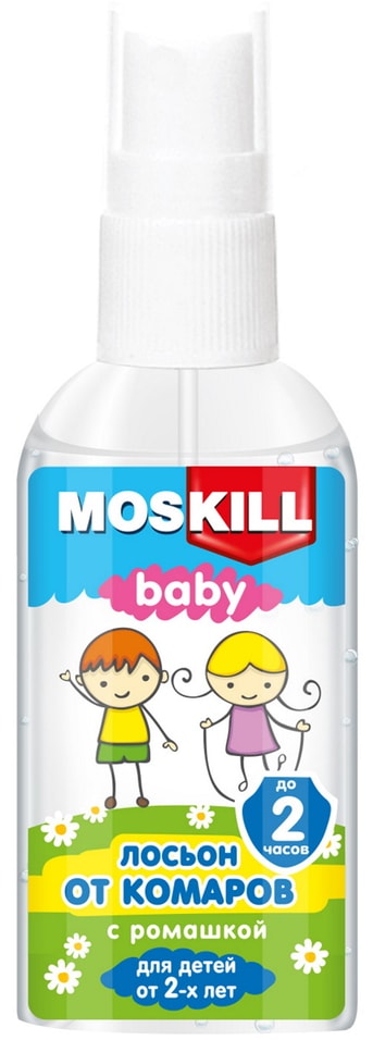 Лосьон от комаров Москилл с Экстрактом Ромашки Детский 60мл