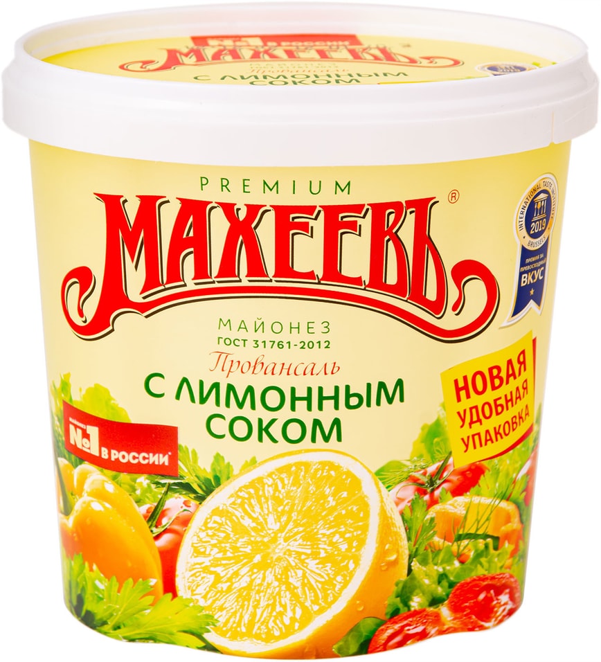 Майонез Махеевъ Провансаль с лимонным соком 50.5% 800г от Vprok.ru