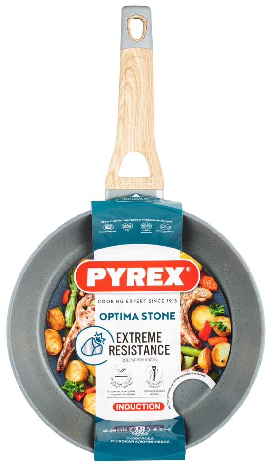 Сковорода Pyrex Optima Stone 26см