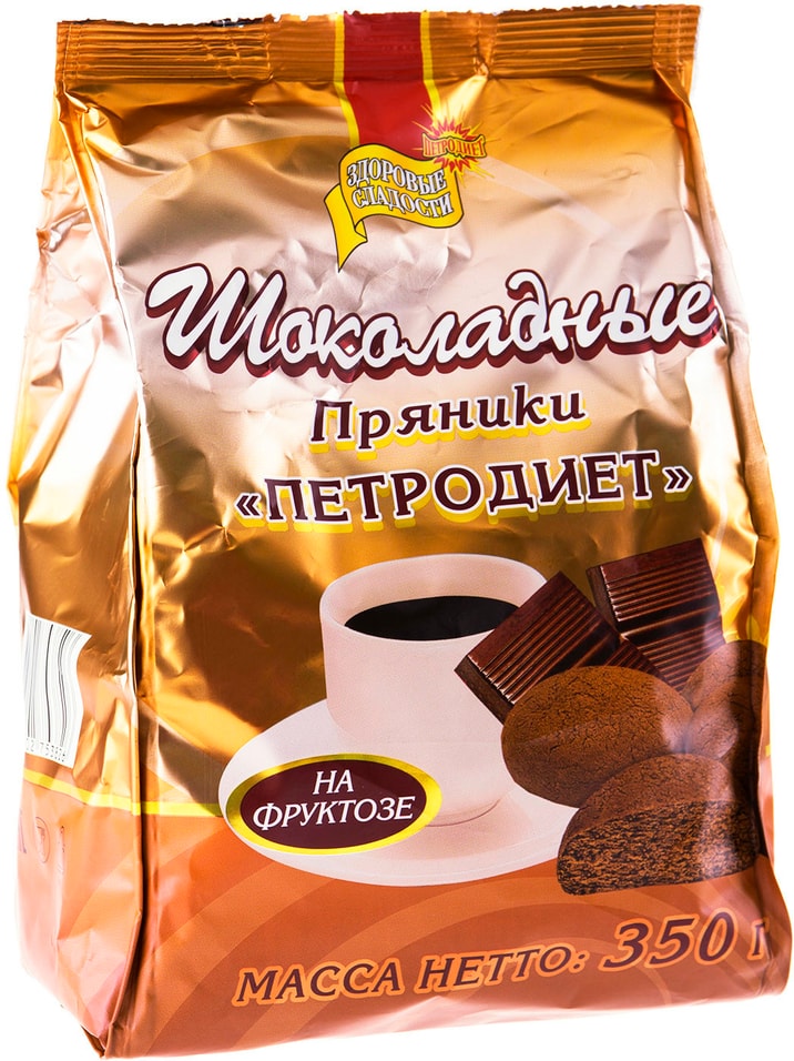 Пряники Петродиет Шоколадные на фруктозе 350 от Vprok.ru