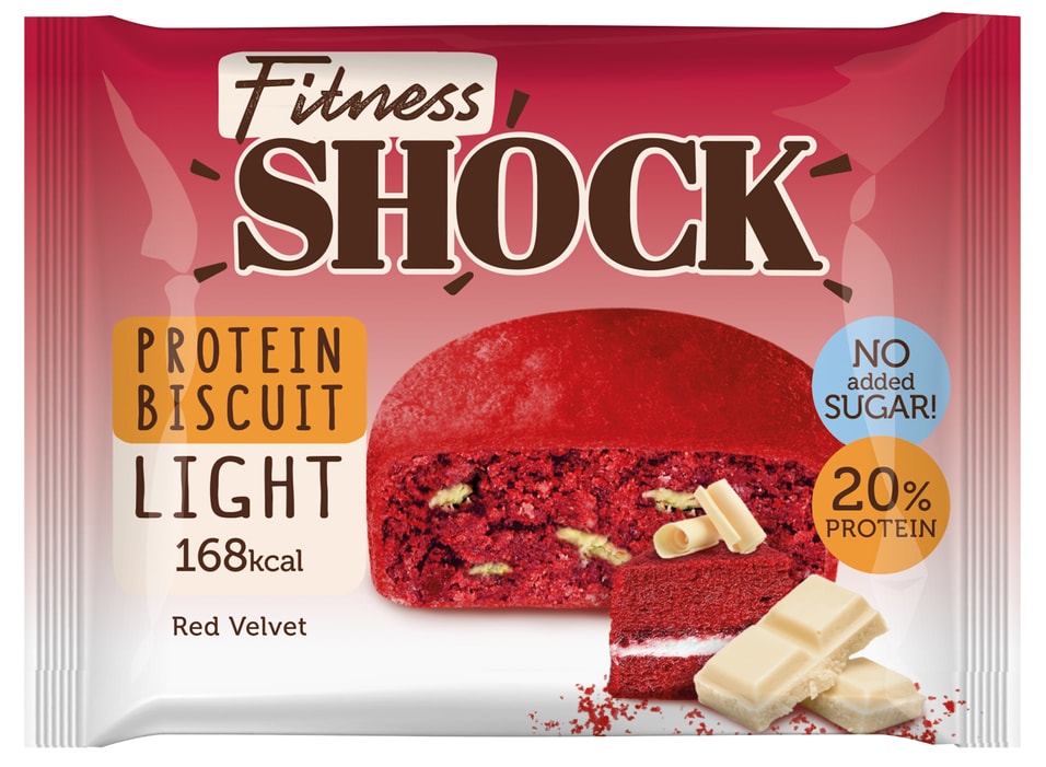 Пирожное FitnesShock неглазированное Рэд-велюр 40г