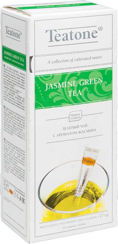 Чай зеленый Teatone с ароматом жасмина 15*1.8г
