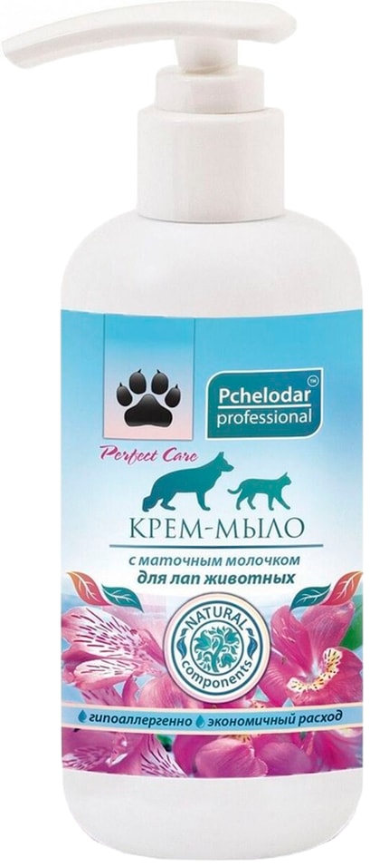 Крем-мыло для кошек и собак Пчелодар с маточным молочком 250мл