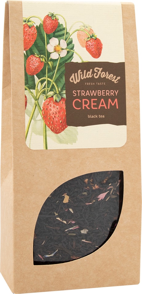 Чай черный Wild Forest Strawberry Cream 100г