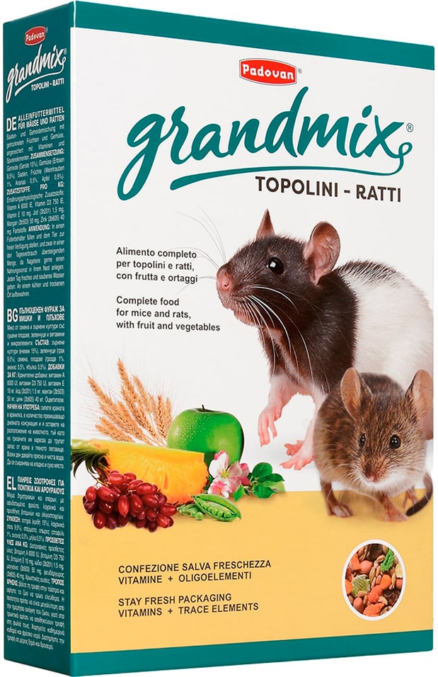 Корм для мышей и крыс Padovan Grandmix 1кг