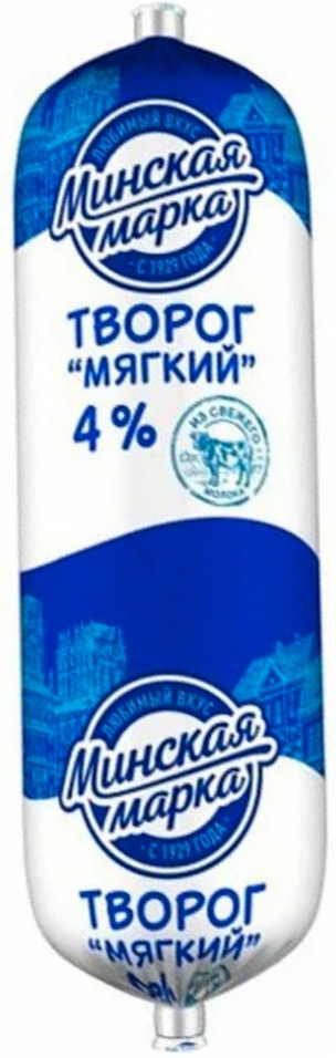 Творог Минская марка мягкий 4% 400г. Доставим до двери!