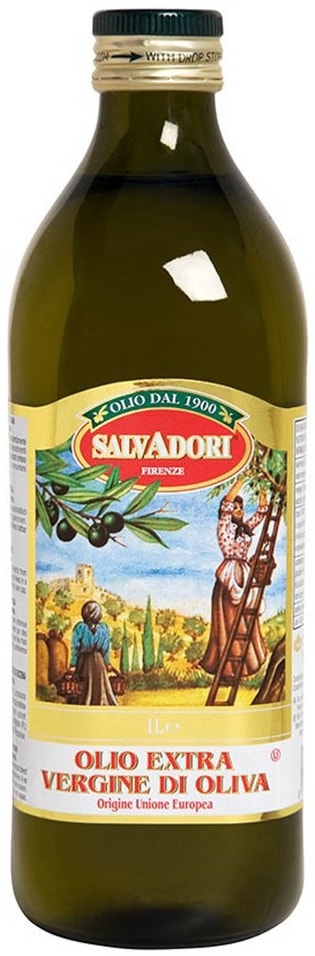 Масло оливковое Salvadori Extra Virgin нерафинированное 1л