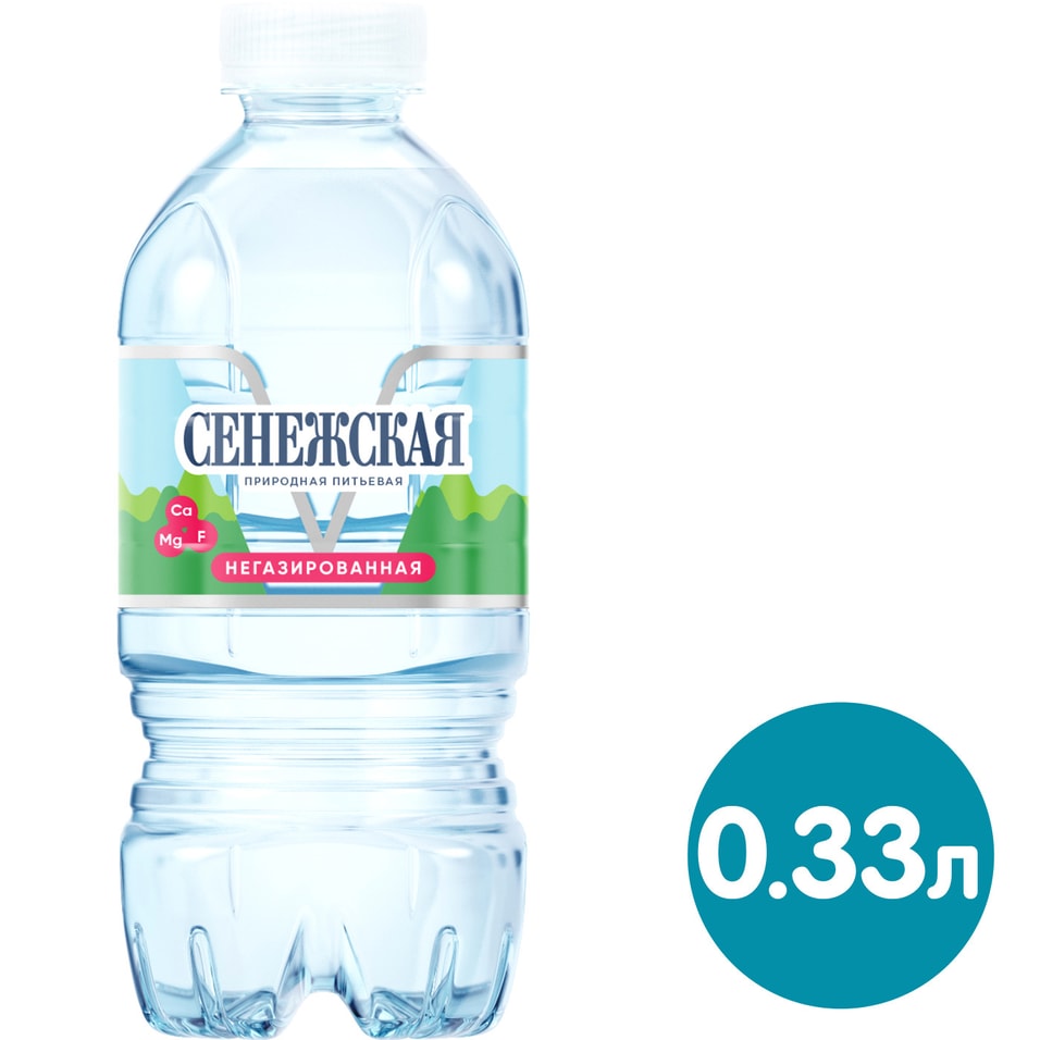 Вода Сенежская природная питьевая негазированная 330мл (упаковка 12 шт.)