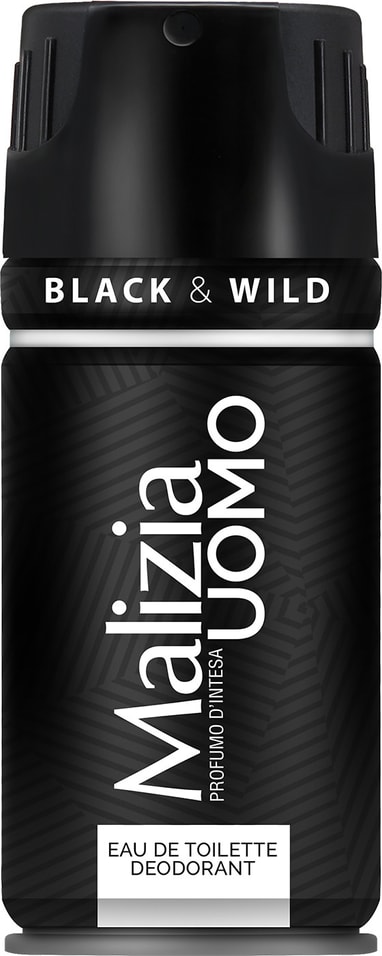 Дезодорант Malizia Uomo black & wild 150мл от Vprok.ru
