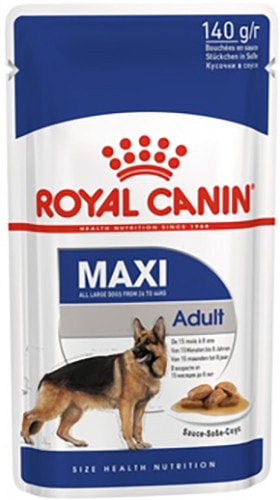 Сухой корм для собак Royal Canin Maxi Adult кусочки в соусе 140г упаковка 10 шт 911₽