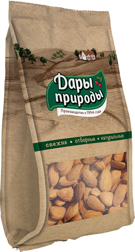 Миндаль Дары природы жареный ядро 250г