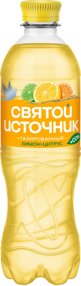 Напиток Святой Источник Вода + Сок Лимон-Цитрус 500мл