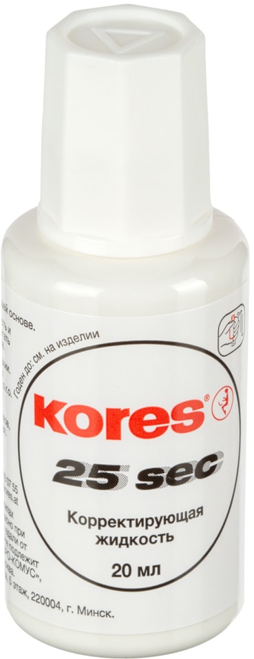 Корректор Kores White быстросохнущая 20мл