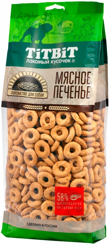Лакомство для собак TiTBiT Мясные сушки с говядиной 1кг