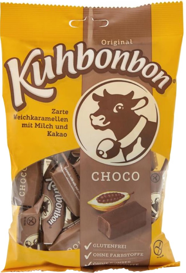 Карамель сливочная Kuhbonbon Choco шоколадная 200г