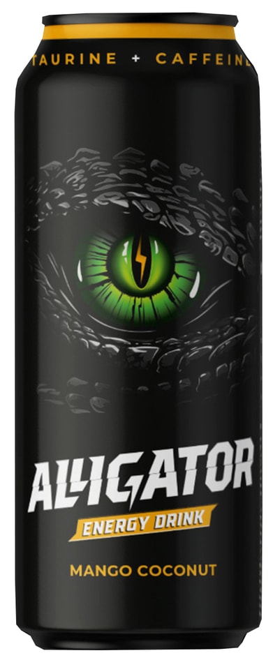 Напиток Alligator энергетический Манго-Кокос 450мл